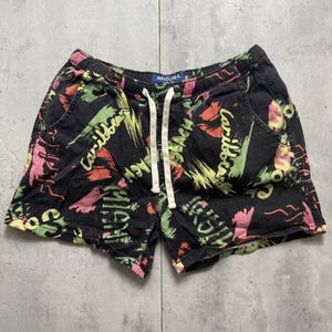 Vintage‎ Arizona Jean Co Board Shorts Flex Deck Size M Drawstring Swim 4-Pocket